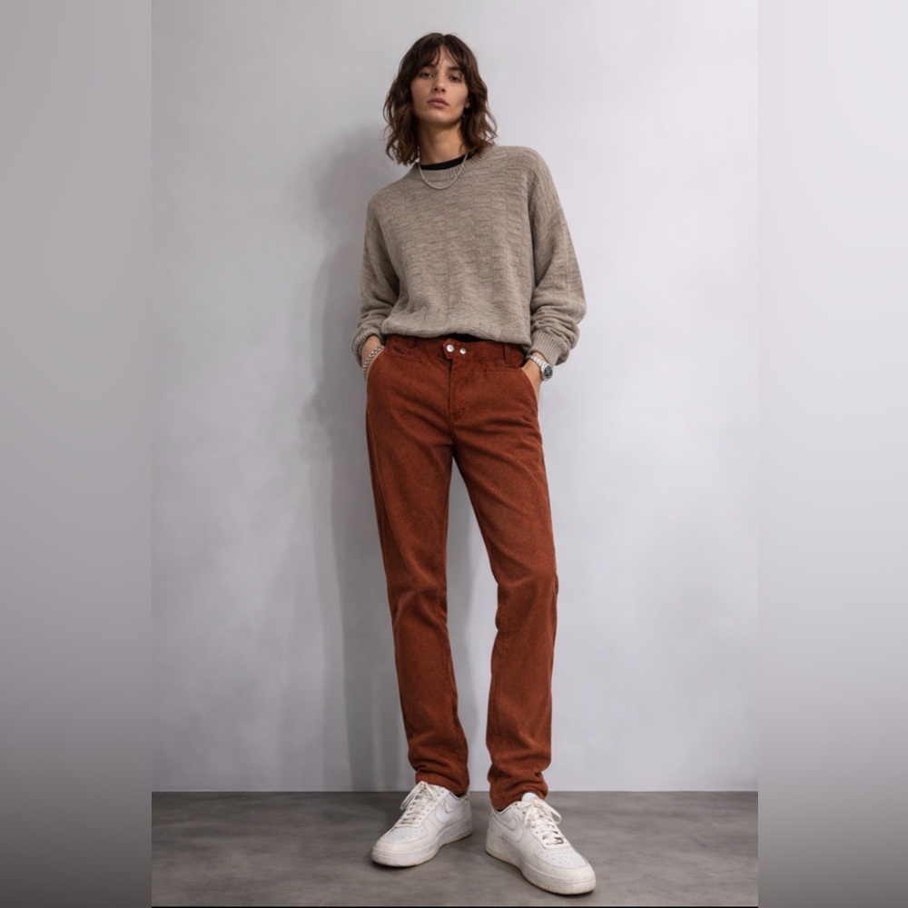 Diesel Brown Faux Leather suede Pants | Vintage Look | Size 32